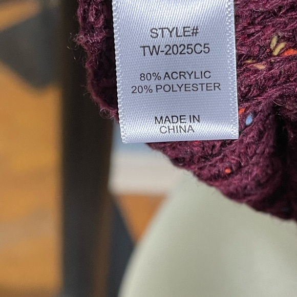 Zenana Distressed Turtle Neck Sweater - Picture 7 of 8